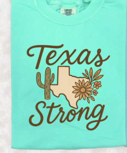 Texas Strong Cactus Comfort Colors Tee (READ FULL DESCRIPTION)