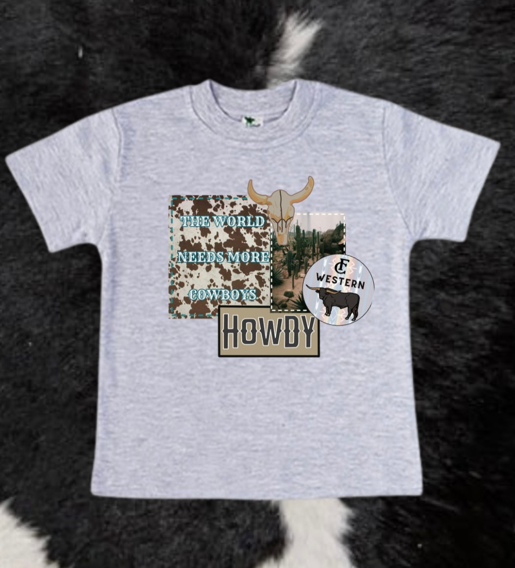 Howdy More Cowboys Tee (Read Full Description)