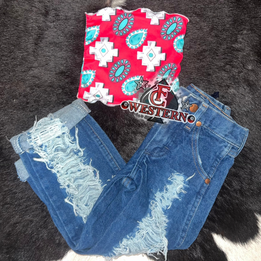 Pink Conchos Tube Top *RTS*