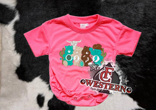 Western Bears Romper (READ FULL DESCRIPTION)