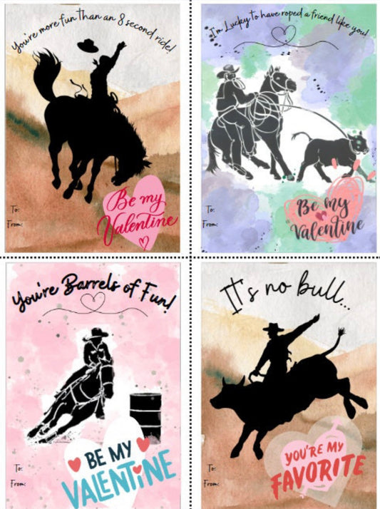 Rodeo Love Valentine's Cards