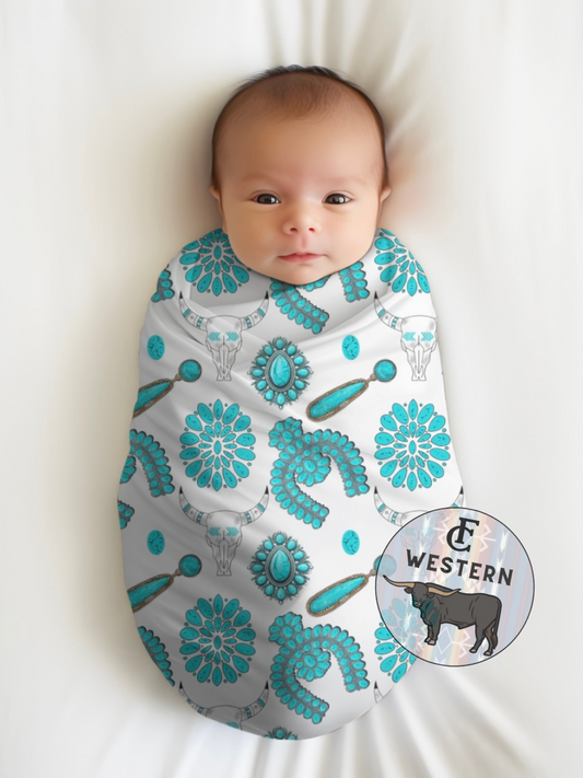 Wild Soul White Bamboo Swaddle Blanket *READ FULL DESCRIPTION*