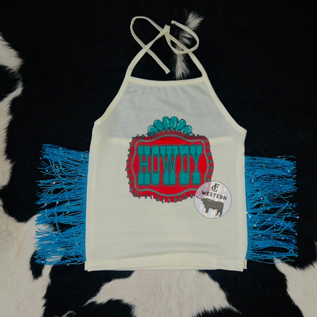 Howdy Graphic Halter (Read Full Description)