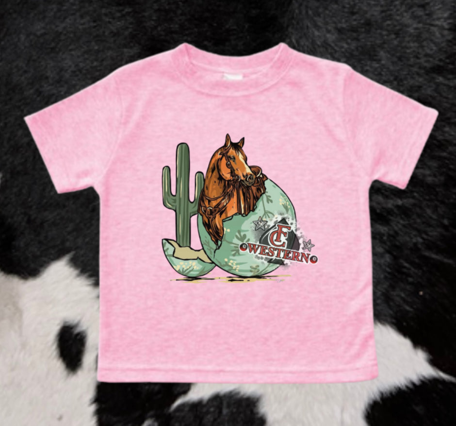 Easter Egg Horse Tee (read description)