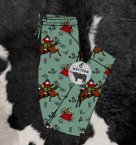 ADULT Cowboy Santa Joggers *RTS*