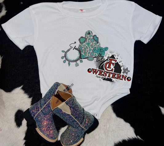 Cowgirl Mash Up Romper *RTS*