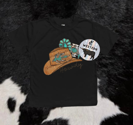 Howdy Hat Tee (Read Full Description)