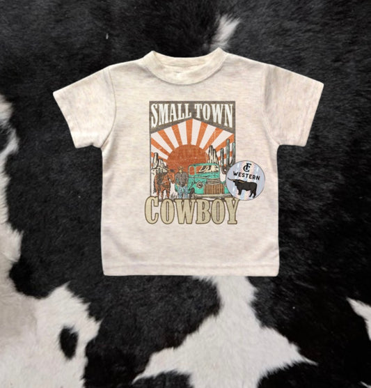 Small Town Cowboy Tee (READ FULL DESCRIPTION)e