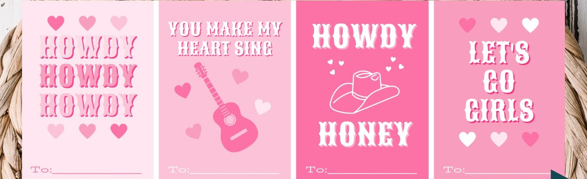 Lets go girls Valentine's Cards