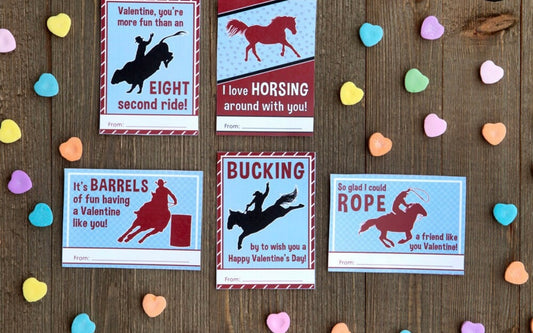 Classic Rodeo Valentine's Cards