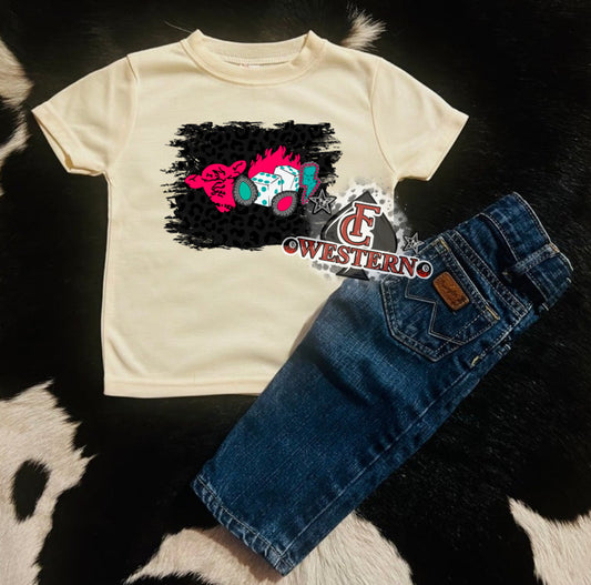 Neon Cowgirl Tee (Read Full Description)